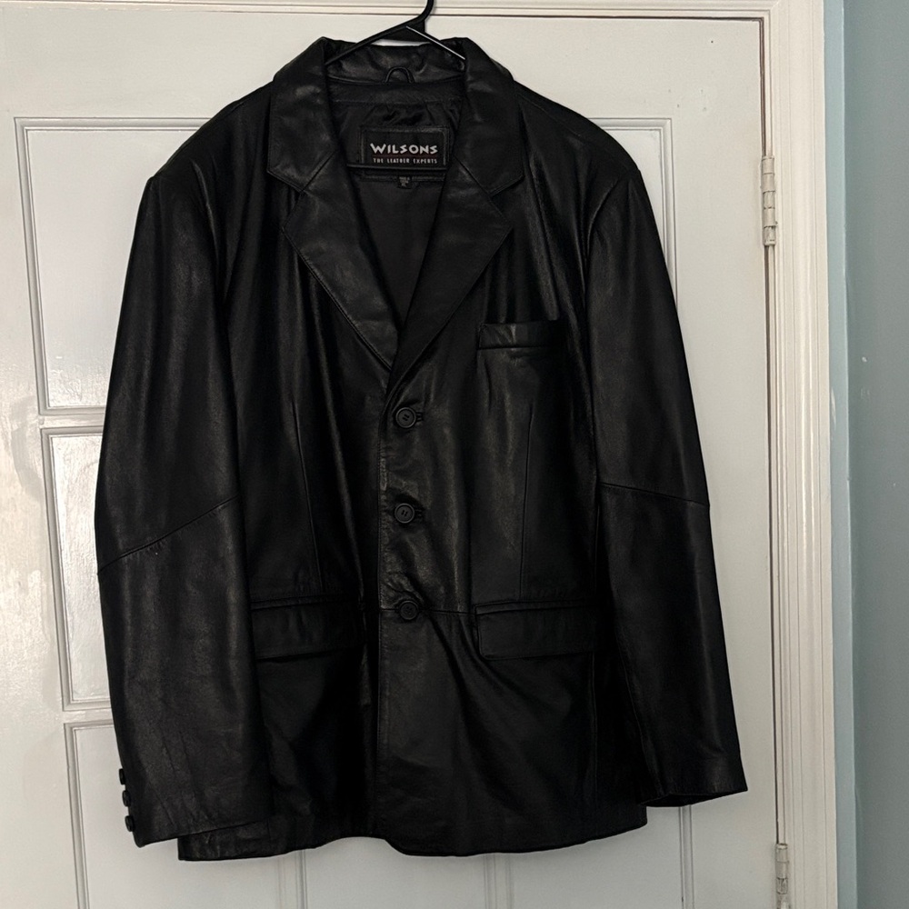 Wilson Black Leather Jacket